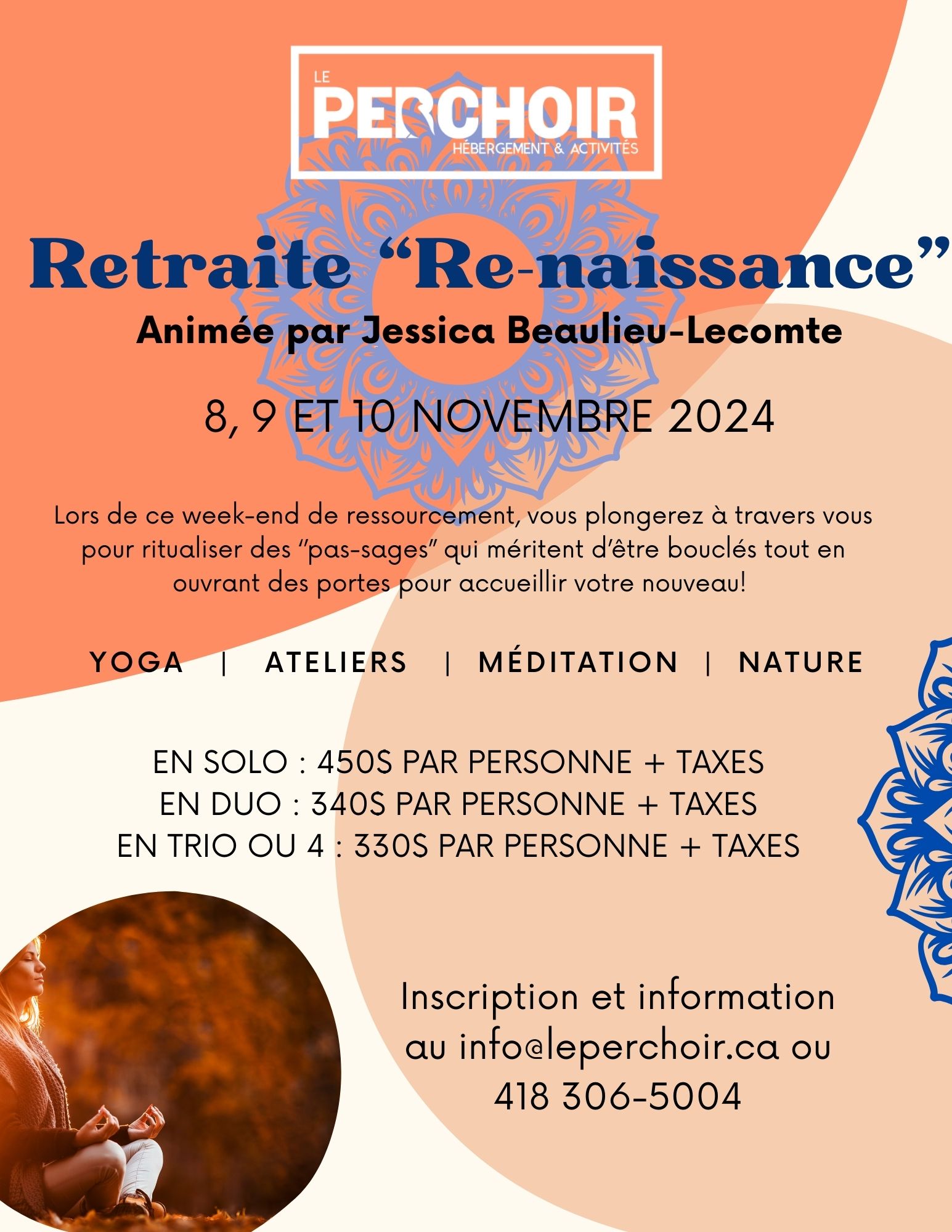 retraite de novembre 2024 - Le perchoir